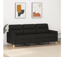 Trīsvietīgs Dīvāns, Melns Audums, 180 Cm Vidaxl 8721012139732