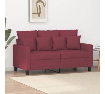 Divvietīgs Dīvāns, Vīnsarkans Audums, 120 Cm Vidaxl 8721012139916