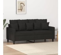 Divvietīgs Dīvāns, Melns Audums, 140 Cm Vidaxl 8721012139978