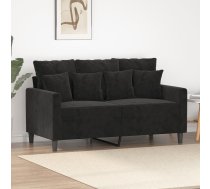 Divvietīgs Dīvāns, Melns, 120 Cm, Samts Vidaxl 8721012140240
