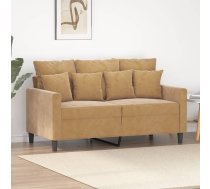 Divvietīgs Dīvāns, Brūns, 120 Cm, Samts Vidaxl 8721012140264
