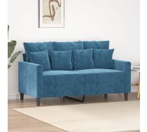Divvietīgs Dīvāns, Zils, 120 Cm, Samts Vidaxl 8721012140288