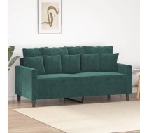 Divvietīgs Dīvāns, Tumši Zaļš, 140 Cm, Samts Vidaxl 8721012140318