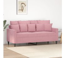 Divvietīgs Dīvāns, Rozā, 140 Cm, Samts Vidaxl 8721012140325