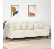 Trīsvietīgs Dīvāns, Krēmkrāsas, 180 Cm, Samts Vidaxl 8721012140479
