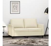 Divvietīgs Dīvāns, Krēmkrāsas, 120 Cm, Mākslīgā Āda Vidaxl 8721012140554