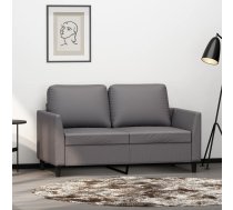 Divvietīgs Dīvāns, Pelēks, 120 Cm, Mākslīgā Āda Vidaxl 8721012140561