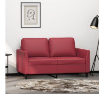 Divvietīgs Dīvāns, Vīnsarkans, 120 Cm, Mākslīgā Āda Vidaxl 8721012140578