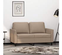 Divvietīgs Dīvāns, Kapučīno Krāsa, 120 Cm, Mākslīgā Āda Vidaxl 8721012140585
