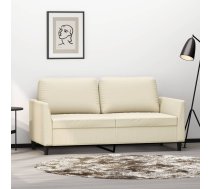 Divvietīgs Dīvāns, Krēmkrāsas, 140 Cm, Mākslīgā Āda Vidaxl 8721012140608