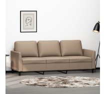Trīsvietīgs Dīvāns, Kapučīno Krāsa, 180 Cm, Mākslīgā Āda Vidaxl 8721012140684