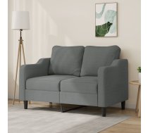 Divvietīgs Dīvāns, Tumši Pelēks Audums, 120 Cm Vidaxl 8721012140783