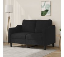 Divvietīgs Dīvāns, Melns Audums, 120 Cm Vidaxl 8721012140813