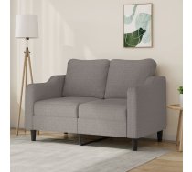 Divvietīgs Dīvāns, Pelēkbrūns Audums, 140 Cm Vidaxl 8721012140844