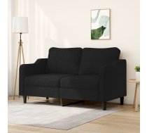 Divvietīgs Dīvāns, Melns Audums, 140 Cm Vidaxl 8721012140899