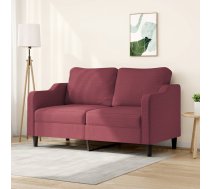 Divvietīgs Dīvāns, Vīnsarkans Audums, 140 Cm Vidaxl 8721012140912