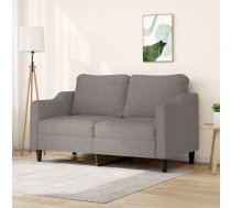 Divvietīgs Dīvāns, Pelēkbrūns Audums, 140 Cm Vidaxl 8721012140929