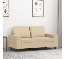 Divvietīgs Dīvāns, Krēmkrāsas Audums, 120 Cm Vidaxl 8721012141117