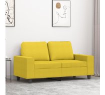 Divvietīgs Dīvāns, Gaiši Dzeltens Audums, 120 Cm Vidaxl 8721012141148