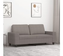 Divvietīgs Dīvāns, Pelēkbrūns Audums, 140 Cm Vidaxl 8721012141247