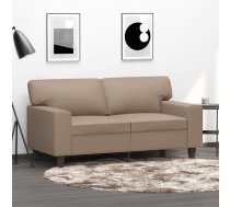 Divvietīgs Dīvāns, Kapučīno Krāsa, 120 Cm, Mākslīgā Āda Vidaxl 8721012141421