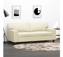 Divvietīgs Dīvāns, Krēmkrāsas, 140 Cm, Mākslīgā Āda Vidaxl 8721012141445
