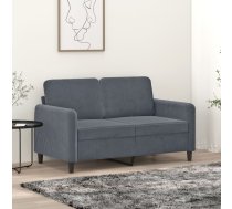 Divvietīgs Dīvāns, Tumši Pelēks, 120 Cm, Samts Vidaxl 8721012141599
