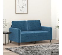 Divvietīgs Dīvāns, Zils, 120 Cm, Samts Vidaxl 8721012141674