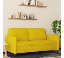 Divvietīgs Dīvāns, Dzeltens, 140 Cm, Samts Vidaxl 8721012141742