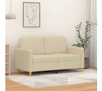 Divvietīgs Dīvāns, Krēmkrāsas Audums, 120 Cm Vidaxl 8721012141988