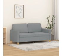 Divvietīgs Dīvāns, Tumši Pelēks Audums, 140 Cm Vidaxl 8721012142046