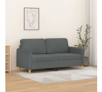 Divvietīgs Dīvāns, Tumši Pelēks Audums, 140 Cm Vidaxl 8721012142053