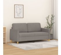 Divvietīgs Dīvāns, Pelēkbrūns Audums, 140 Cm Vidaxl 8721012142114