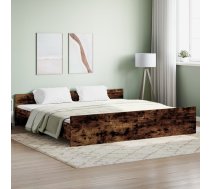 Gultas Rāmis Ar Galvgali Un Kājgali, Koka Krāsa, 180X200 Cm Vidaxl 8721012157286