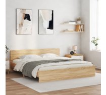 Gultas Rāmis Ar Galvgali, Koka Krāsa, 180X200 Cm Vidaxl 8721012246812