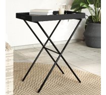 Saliekams Galds, Melns, 65X40X75 Cm, Pe Rotangpalma Vidaxl 8721012262270