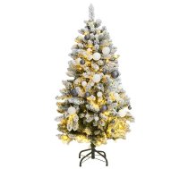 Mākslīgā Ziemassvētku Egle, Bumbiņu Komplekts, 120 Cm, 150 Led Vidaxl 8721012278400