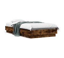 Gultas Rāmis Ar Led, Koka Krāsa, 75X190 Cm Vidaxl 8721012286030