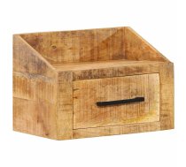 Gultas Skapītis 40X30X30 Cm Cieta Koka Rugā Mango Vidaxl 8721012372535