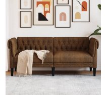 Divvietīgs Chesterfield Dīvāns, Brūns Audums Vidaxl 8721012399419