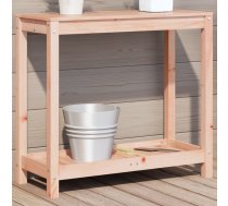 Stādīšanas Galds Ar Plauktu, 82,5X35X75 Cm, Egles Masīvkoks Vidaxl 8721012456280