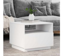 Kafijas Galdiņš Ar Led, Balts, 50X49X40 Cm Vidaxl 8721012465954