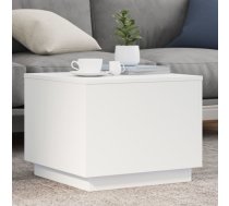 Kafijas Galdiņš Ar Led, Balts, 50X50X40 Cm Vidaxl 8721012466371