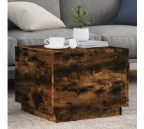 Kafijas Galdiņš Ar Led, Ozolkoka Krāsa, 50X50X40 Cm Vidaxl 8721012466418