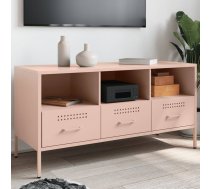 Tv Skapītis, 100,5X39X50,5 Cm, Tērauds, Rozā Vidaxl 8721102389993