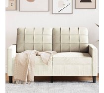 Divvietīgs Dīvāns, Krēmkrāsas, 120 Cm, Samts Vidaxl 8721102596353