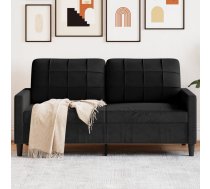 Divvietīgs Dīvāns, Melns, 140 Cm, Samts Vidaxl 8721102596421