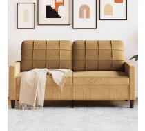 Divvietīgs Dīvāns, Brūns, 140 Cm, Samts Vidaxl 8721102596445