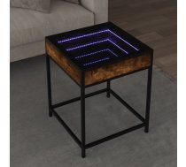 Kafijas Galdiņš Ar Led, Ozola Krāsa, 40X40X51 Cm Vidaxl 8721102678516