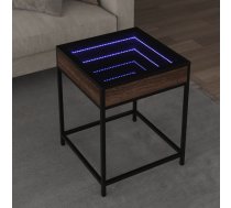Kafijas Galdiņš Ar Led, Brūna Ozola , 40X40X51 Cm Vidaxl 8721102678530